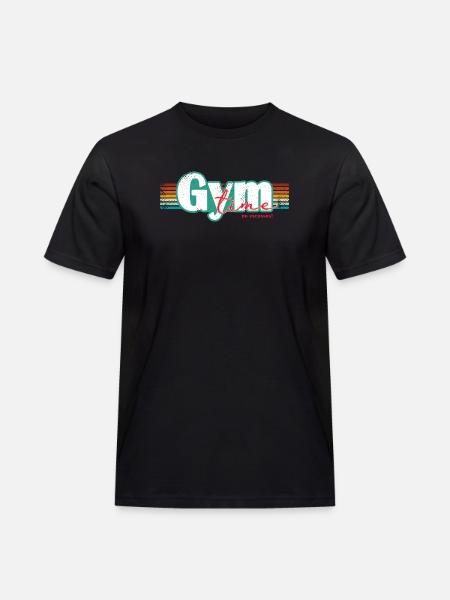 Gym Time – Inga ursäkter Fitness Design Fitnessstudio - Arbets-T-shirt herr - svart