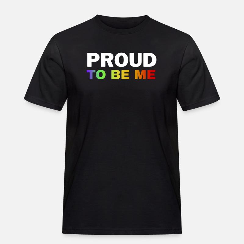 Lebendiges Pride-Empowerment-Design - Männer Workwear T-Shirt - Schwarz