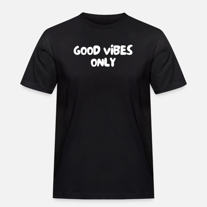 Gute Energie - Männer Workwear T-Shirt - Schwarz