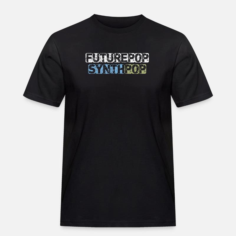 Futurepop Synthpop - Men's Workwear T-Shirt - black