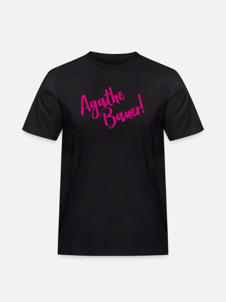 Agathe Bauer! - Lyrics - Männer Workwear T-Shirt - Schwarz