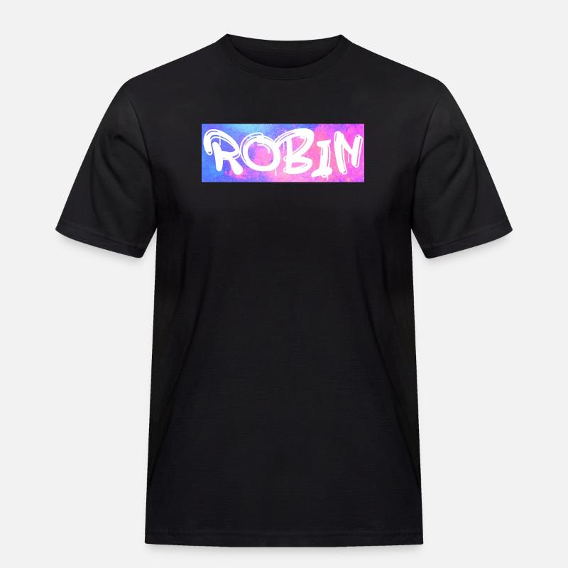 Robin Name Geschenk Geschenkidee Galaxie - Männer Workwear T-Shirt - Schwarz