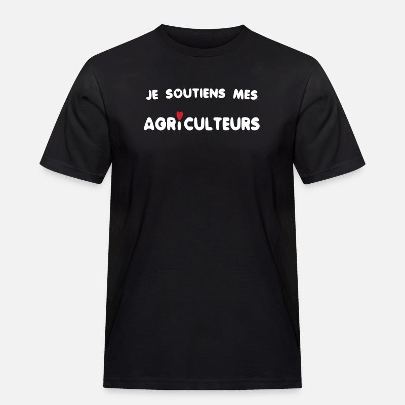 Bauer und Bauer - Männer Workwear T-Shirt - Schwarz
