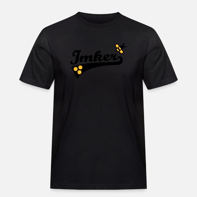 Imker - Männer Workwear T-Shirt - Schwarz
