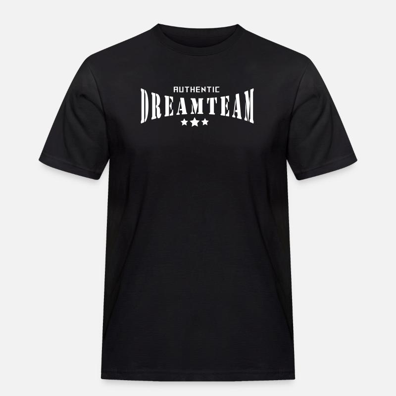 Dreamteam Authentic - Männer Workwear T-Shirt - Schwarz