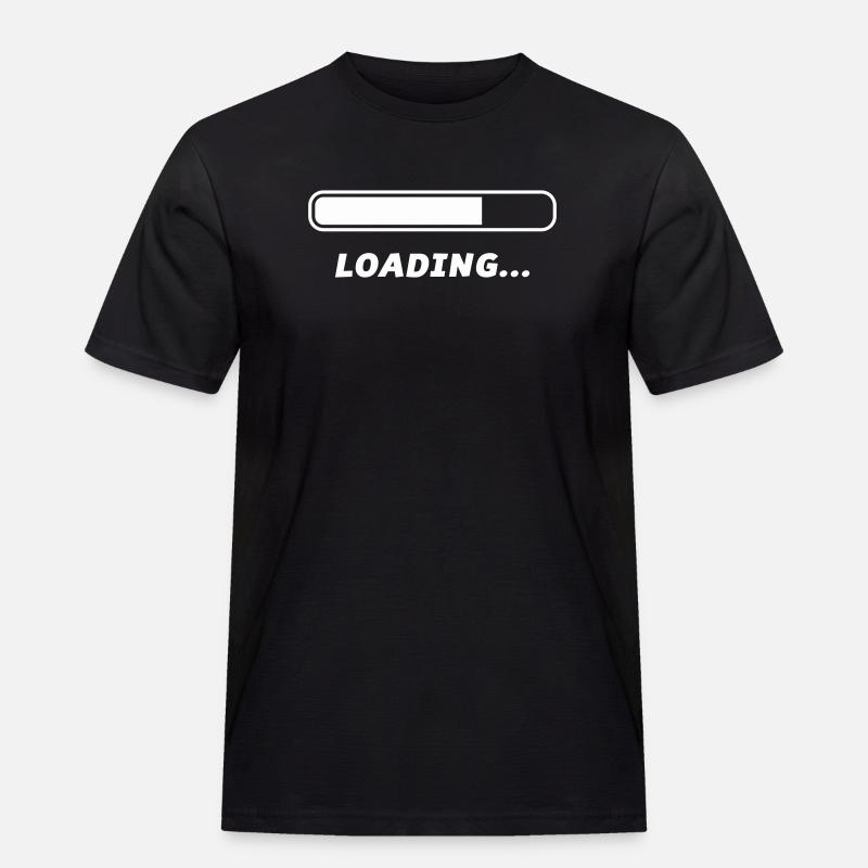 Loading - Männer Workwear T-Shirt - Schwarz