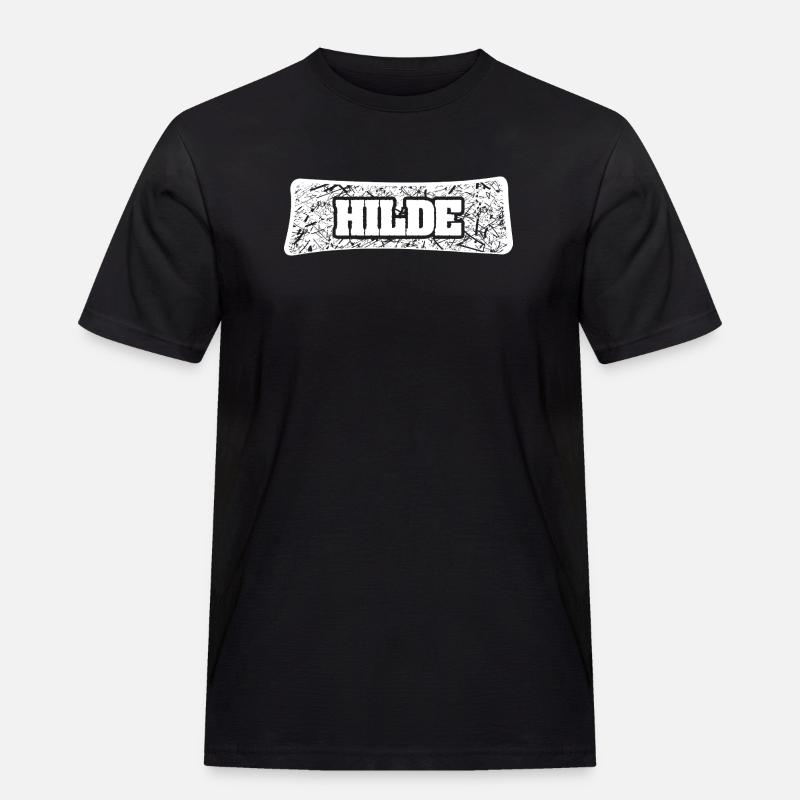 Hilde - Männer Workwear T-Shirt - Schwarz