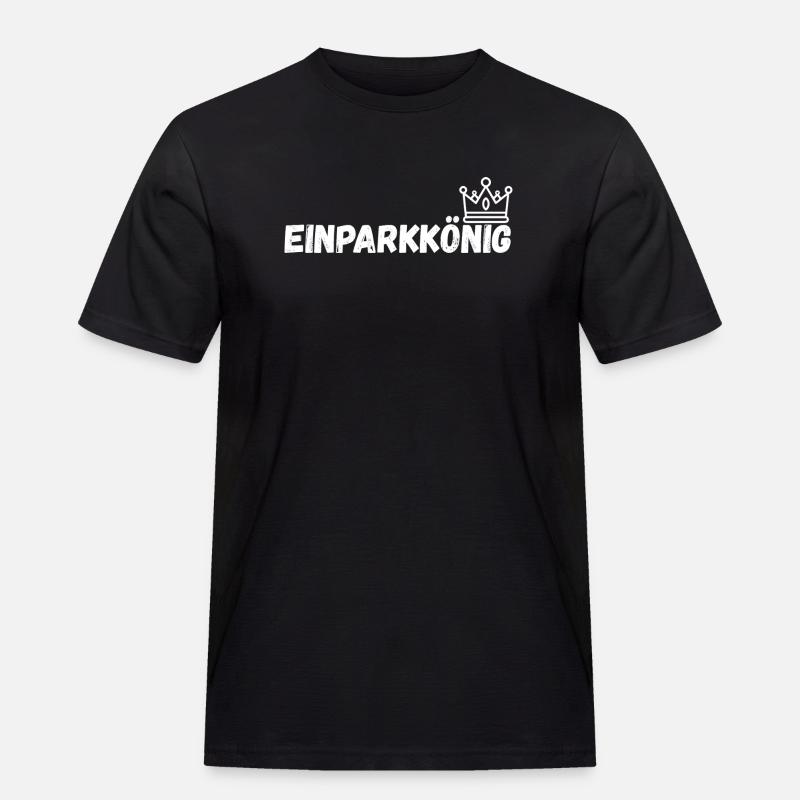 Einparkkonig_schwarz - Men's Workwear T-Shirt - black