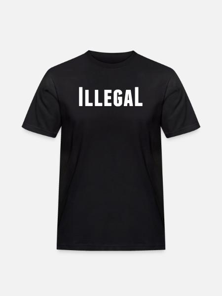 illégalement illégal illégal - T-shirt Workwear homme - noir