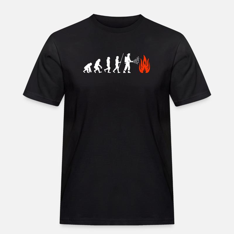 Fire Brigade Evolution Firefighter - Men's Workwear T-Shirt - black