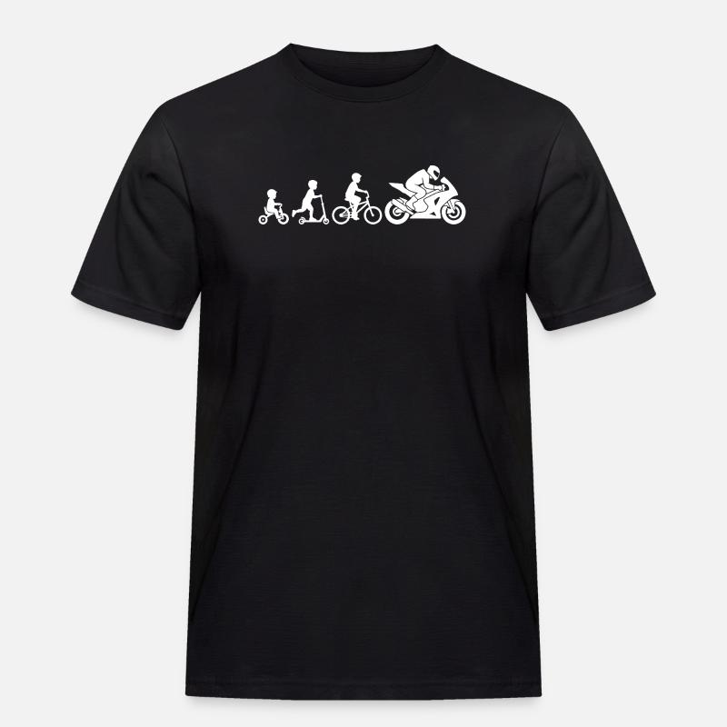 Movement Evolution: Bicycle to Motorcycle - Men's Workwear T-Shirt - black