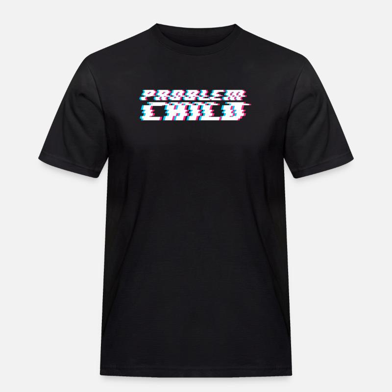Problem Child - Männer Workwear T-Shirt - Schwarz