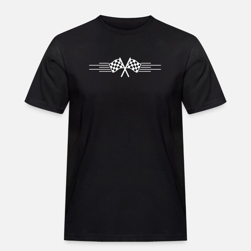 Course de drapeaux de course - T-shirt Workwear homme - noir