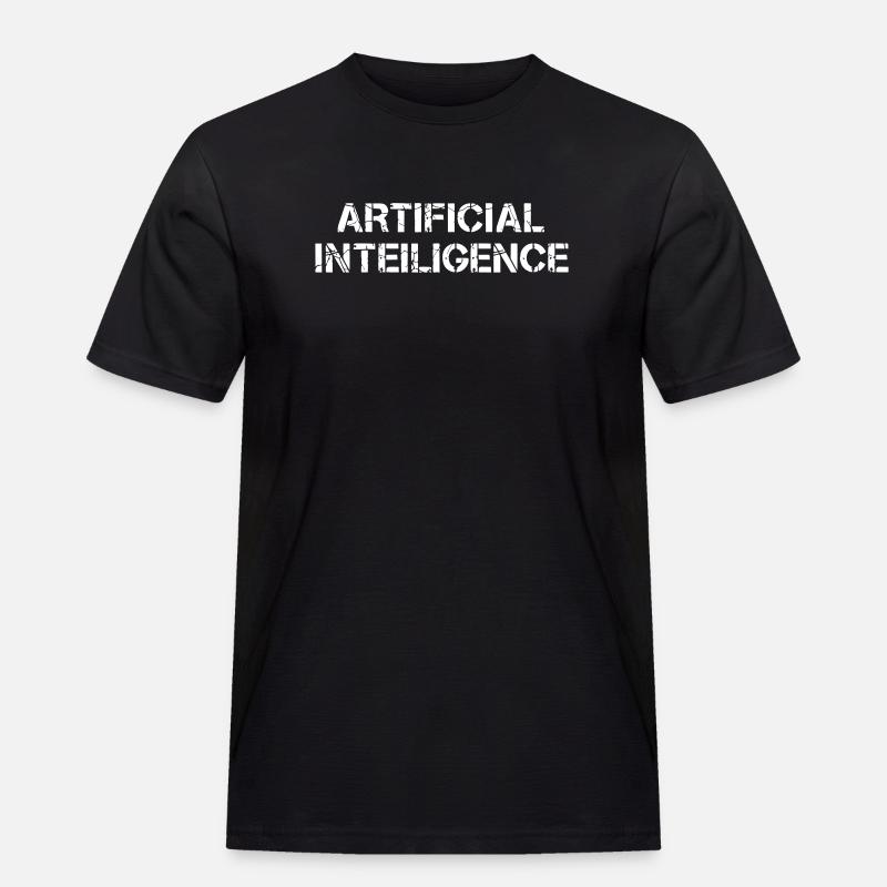 Artificial Intelligence Text Grunge Vektor - Männer Workwear T-Shirt - Schwarz