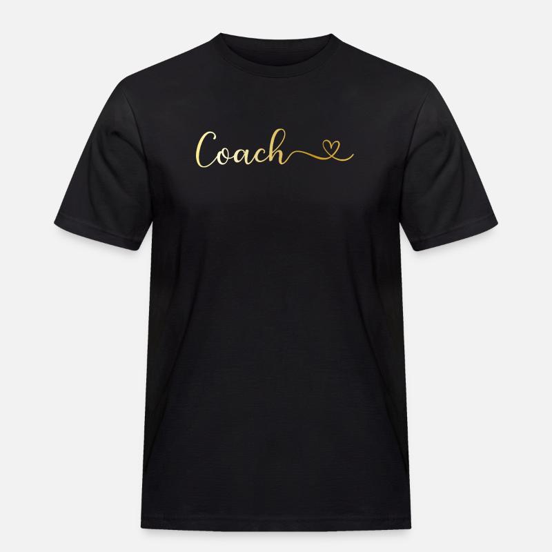Coach - Männer Workwear T-Shirt - Schwarz