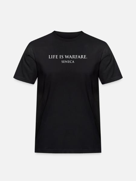 Seneca Warrior: Life is Warfare - Men's Workwear T-Shirt - black