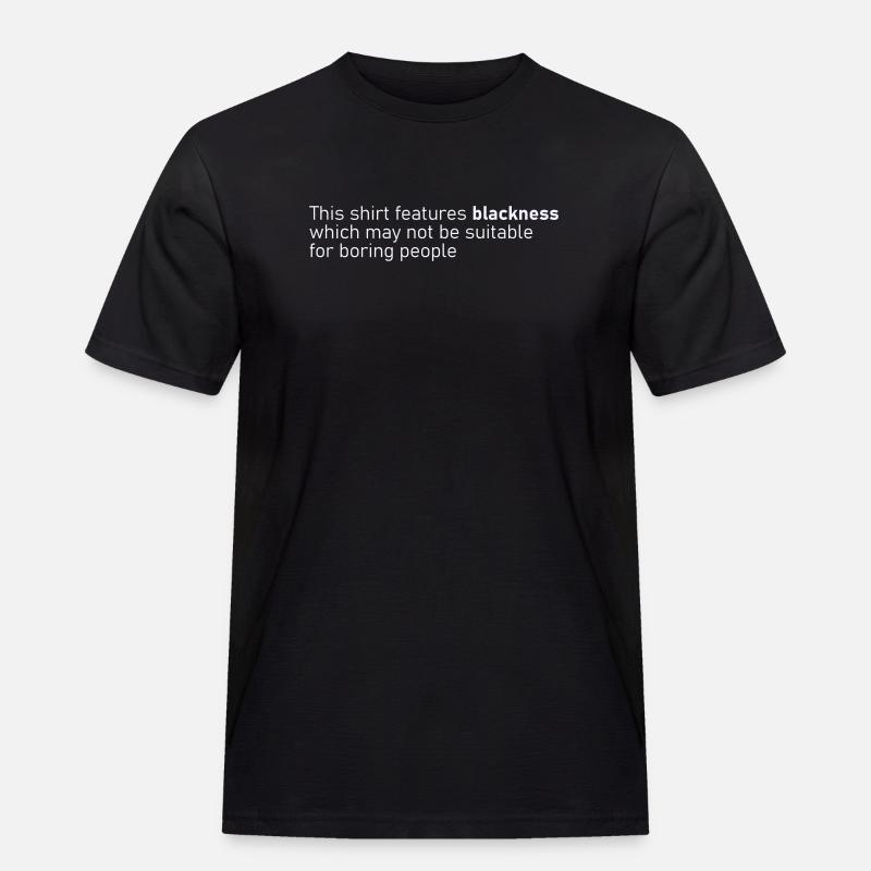 Blackness - Männer Workwear T-Shirt - Schwarz