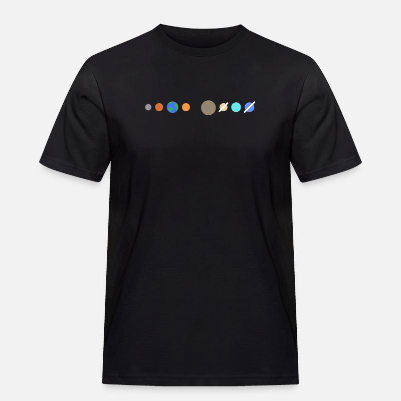 Solar system planets - Men's Workwear T-Shirt - black