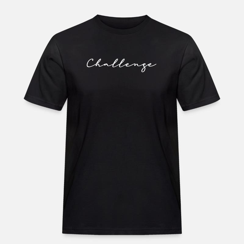 Herausforderung v2 - Männer Workwear T-Shirt - Schwarz