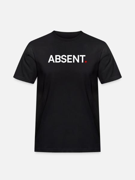 ABSENT. Design Minimal Expression Moderne - T-shirt Workwear homme - noir