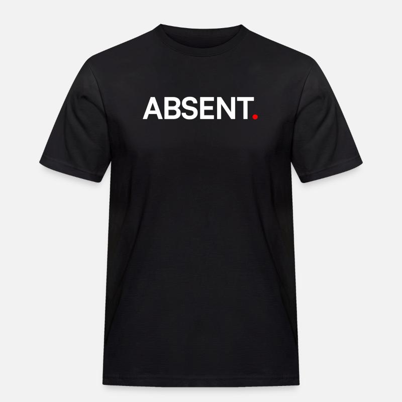 ABSENT. Design Minimal Expression Moderne - T-shirt Workwear homme - noir