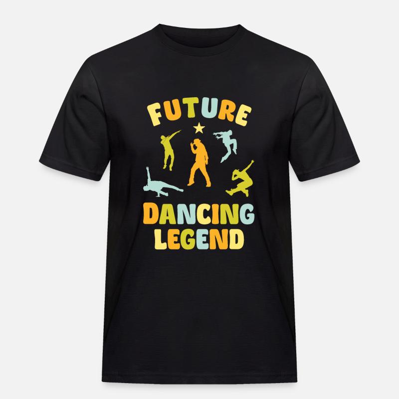 Future Dancing Legend - Männer Workwear T-Shirt - Schwarz