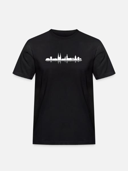 Skyline - Soest - Männer Workwear T-Shirt - Schwarz