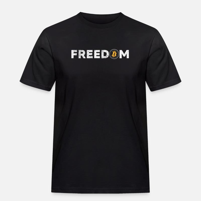 L’évolution de l’argent - Bitcoin Shirt Crypto - T-shirt Workwear homme - noir