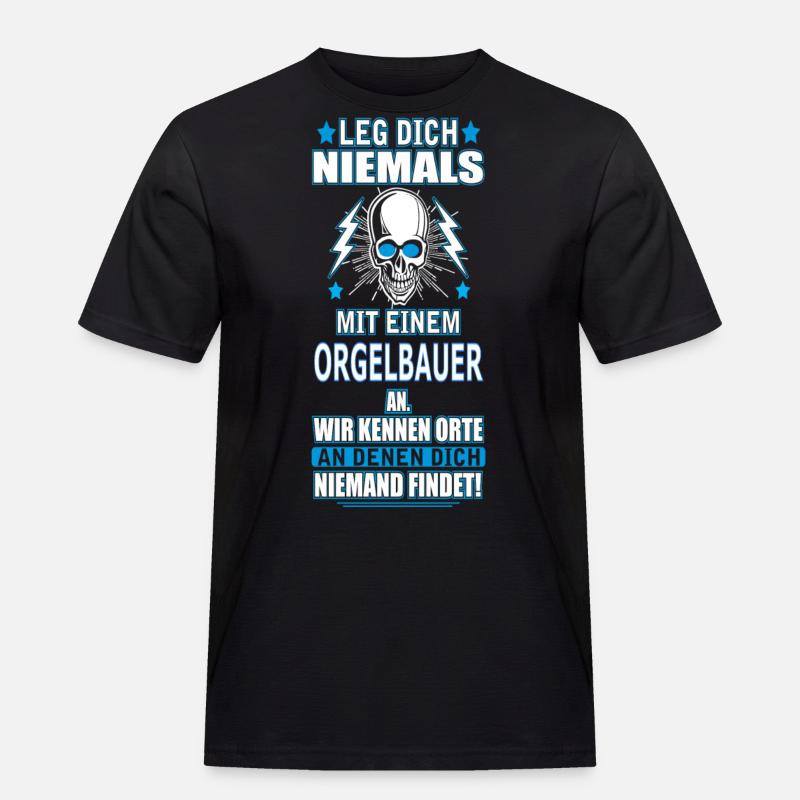 ORGELBAUER - Männer Workwear T-Shirt - Schwarz