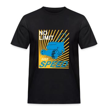 Rasenmäher No Limit speed greenkeeper Garten Platz - Männer Workwear T-Shirt - Schwarz - Vorne - AI Model Male 178 light (178cm)