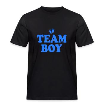 Team boy - Männer Workwear T-Shirt - Schwarz - Vorne - AI Model Male 178 light (178cm)
