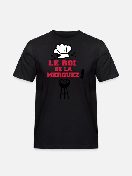 roi de la merguez - T-shirt Workwear homme - noir