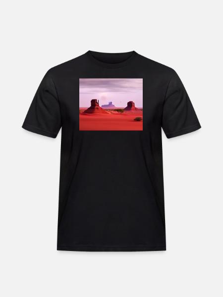 Monument Valley - Men's Workwear T-Shirt - black
