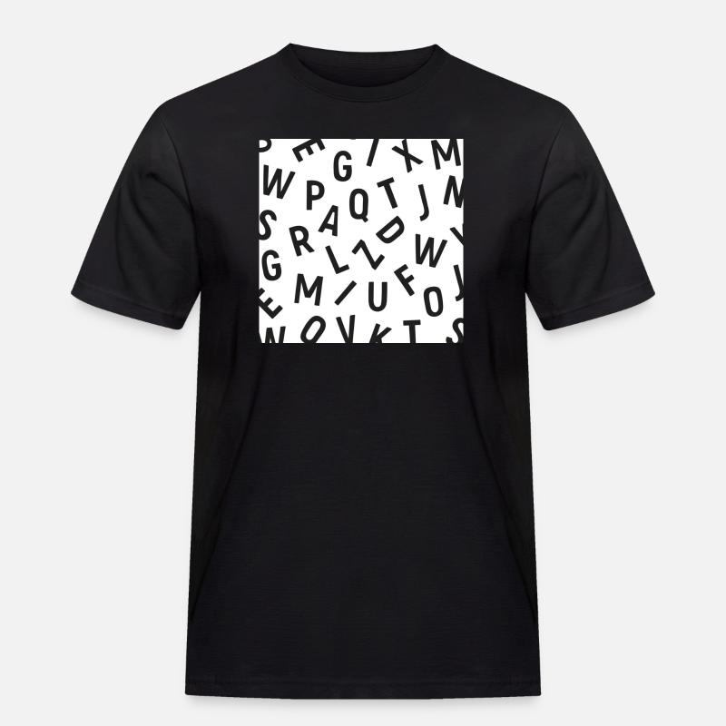 Konfus - Männer Workwear T-Shirt - Schwarz