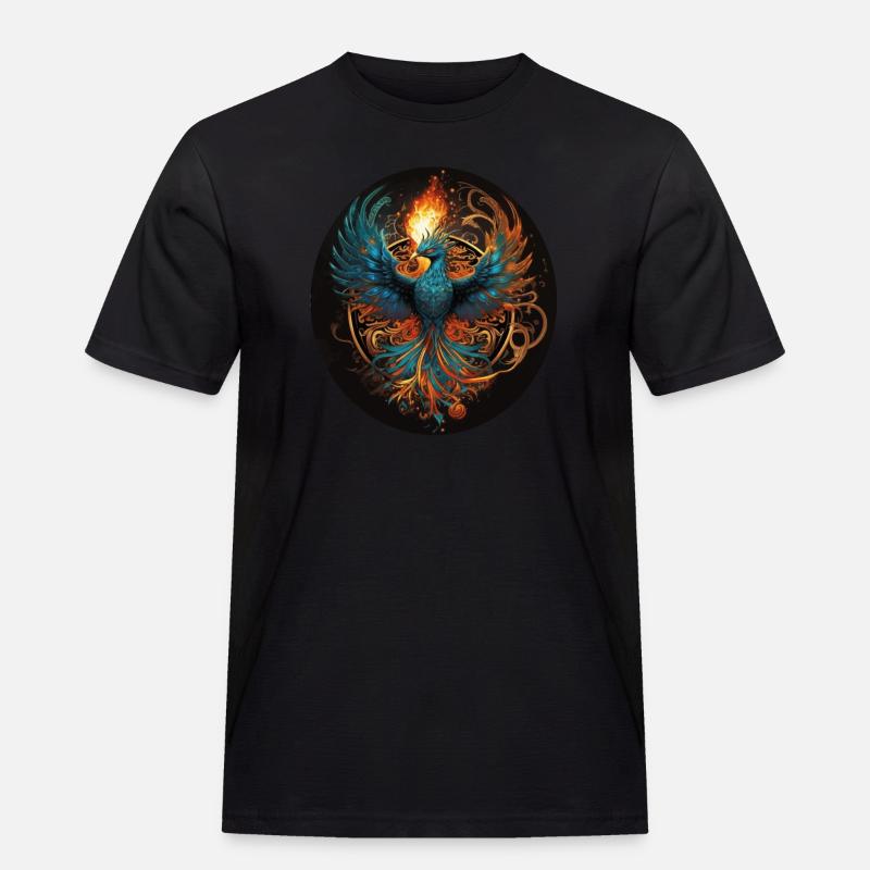 Phönix aus der Asche Geschenk - Männer Workwear T-Shirt - Schwarz