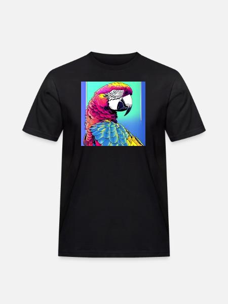 Neon Macaw - Men's Workwear T-Shirt - black