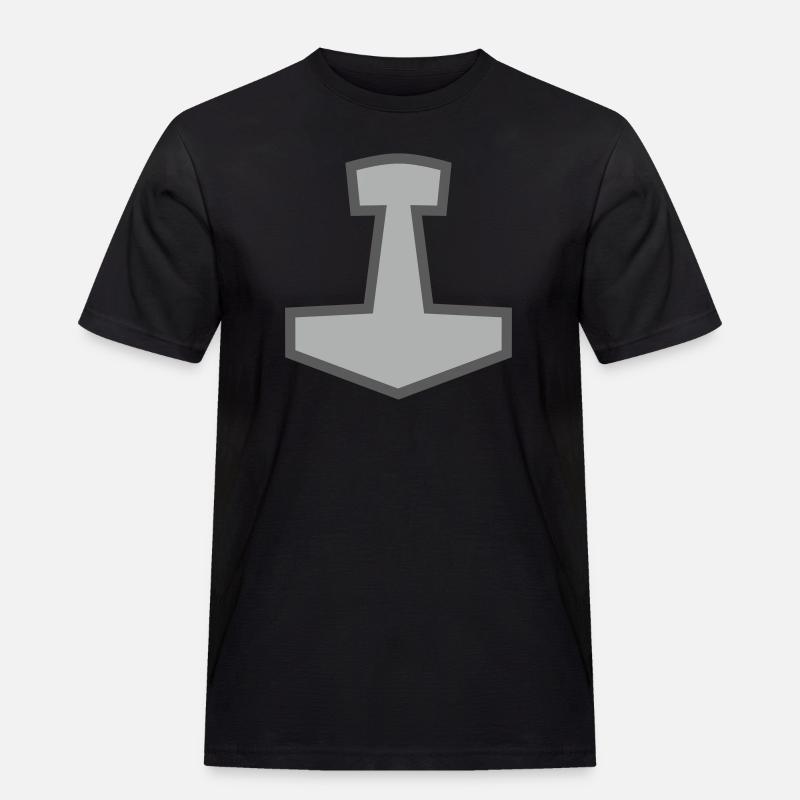 Mjölnir - Männer Workwear T-Shirt - Schwarz