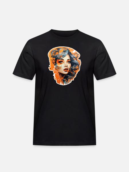 Fodboldfan oranije 50'erne - Herre Workwear T-Shirt - sort