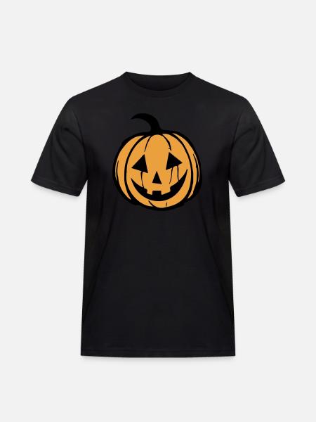 Pumpkin Face - Men's Workwear T-Shirt - black