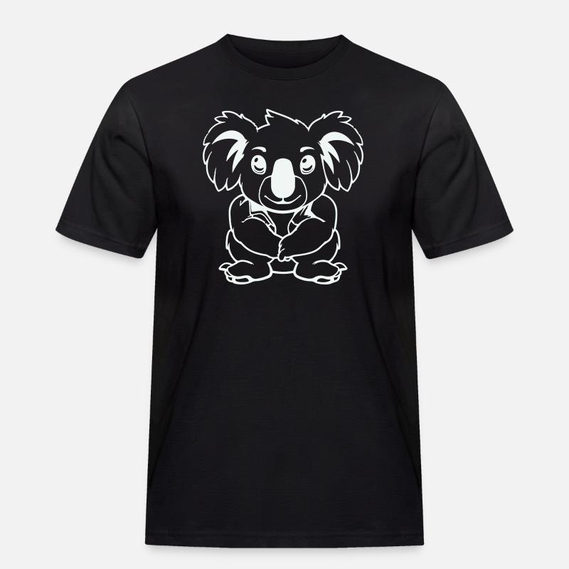 koalabär comic - Männer Workwear T-Shirt - Schwarz