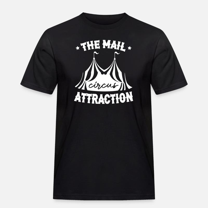 The Main Attraction Circus - Männer Workwear T-Shirt - Schwarz