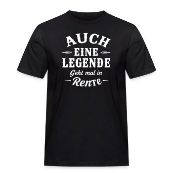 Rentner 2025 Rente Ruhestand 2025 Geschenk - Männer Workwear T-Shirt - Schwarz - Vorne - AI Model Male 178 light (178cm)