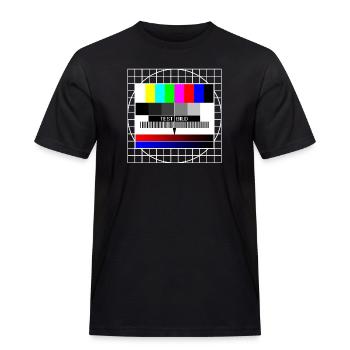 testbild - Männer Workwear T-Shirt - Schwarz - Vorne - AI Model Male 178 light (178cm)