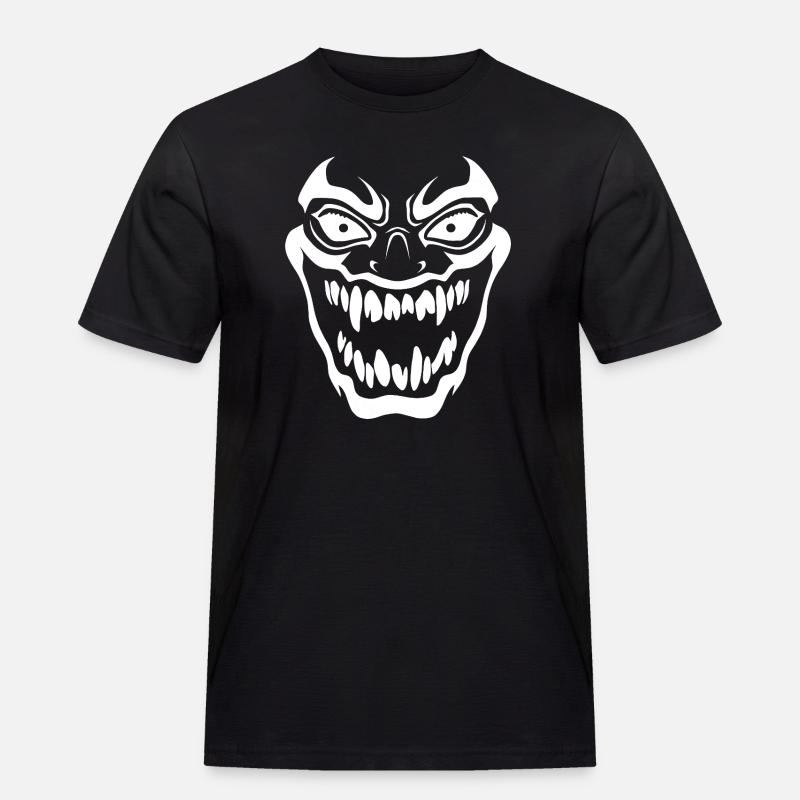 Bold Horror Maske - Männer Workwear T-Shirt - Schwarz