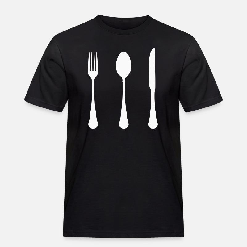 Conception de silhouettes de couverts - T-shirt Workwear homme - noir