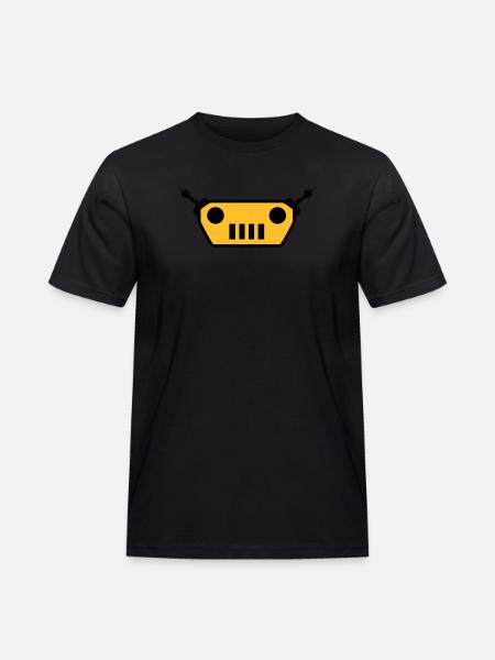 Cool Robot Face Design - Men's Workwear T-Shirt - black
