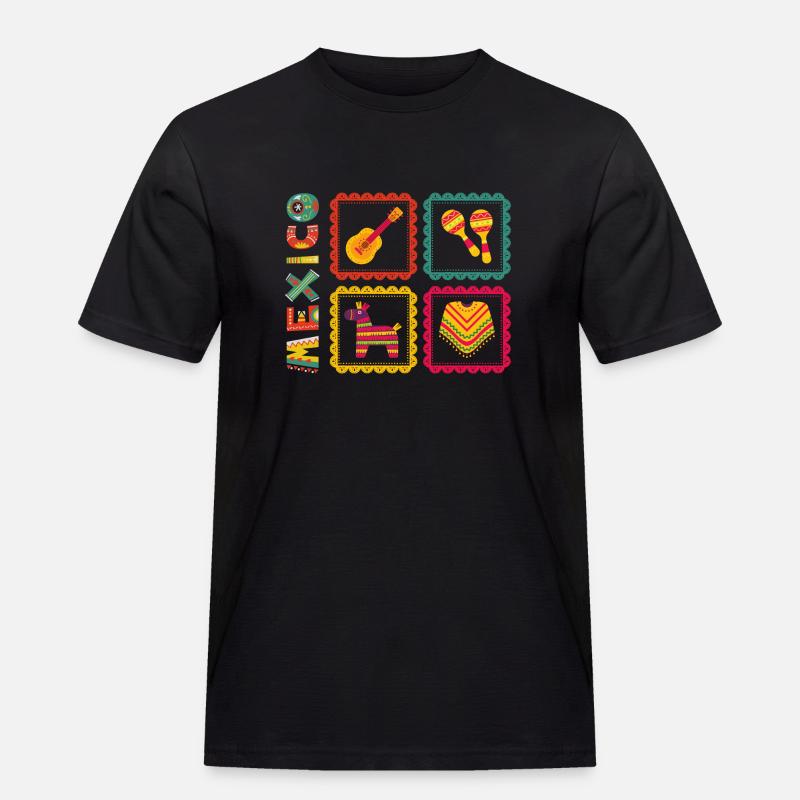 Mexico - Men's Workwear T-Shirt - black