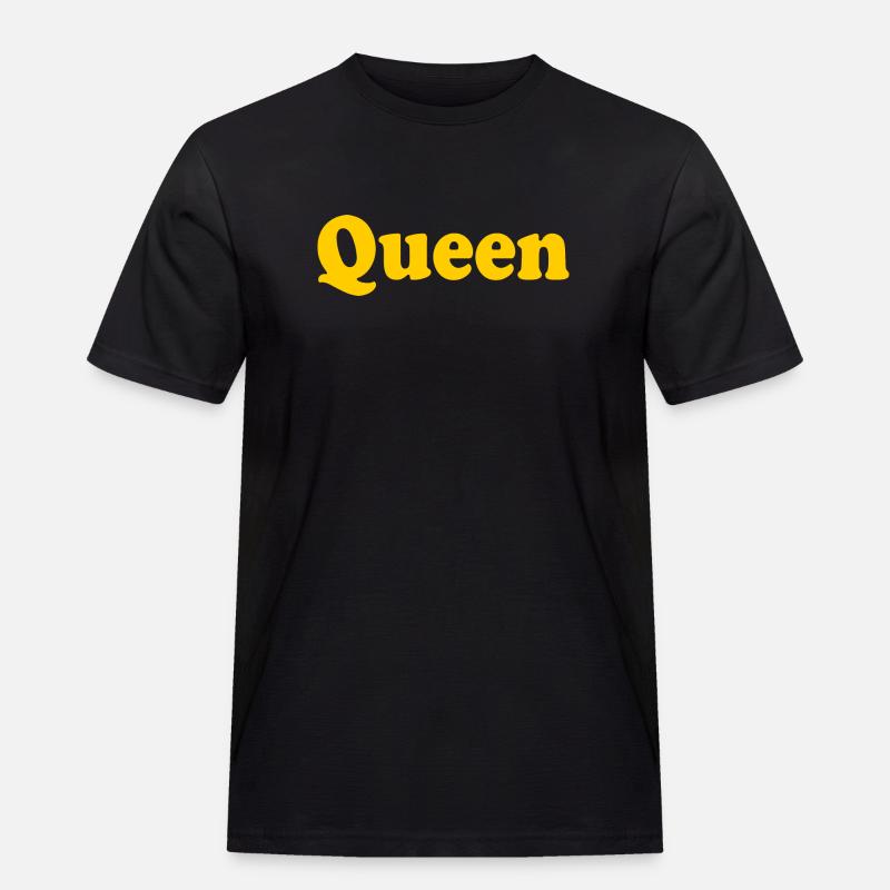QUEEN - Männer Workwear T-Shirt - Schwarz
