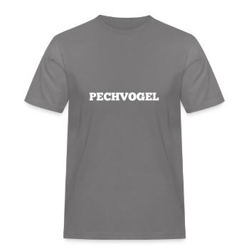 UNLUCKY WHITE HORIZONTAL - Men's Workwear T-Shirt - grey - Front - AI Model Male 185 dark (185cm)