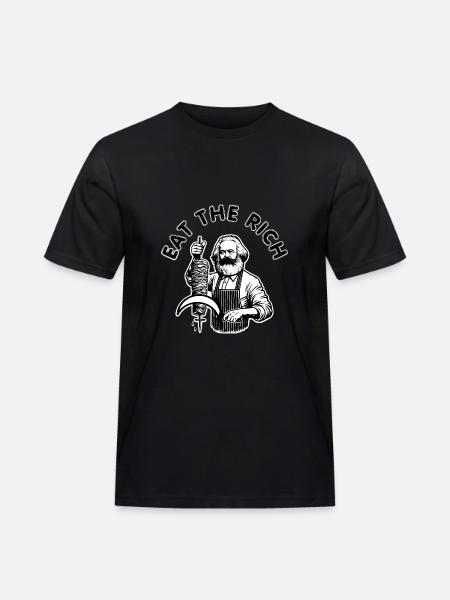 Eat the rich - Men's Workwear T-Shirt - black